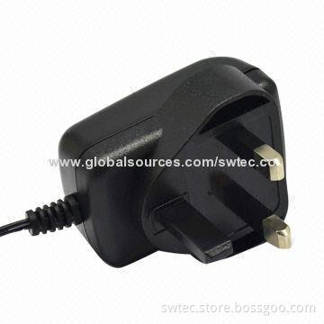 External 12W BS/UK Plug-in Switching Power Supply, 100-240V AC, 50/60Hz, ErP, CEC Level V, MEPS IV